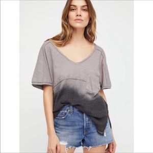 Free people waffle t shirt